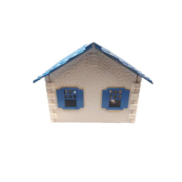 Bachmann Cape Cod House Blue/White Snap Together 1950's (Plasticville) O & S Ga. - Picture 2 of 5